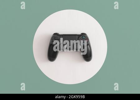 MOSCOW, RUSSIA - 09 SEP 2021: Sony Playstation 4 wireless controller Stock Photo