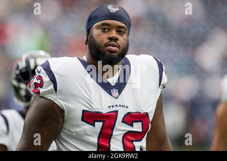 Houston Texans Geron Christian 72 leaves the field following an