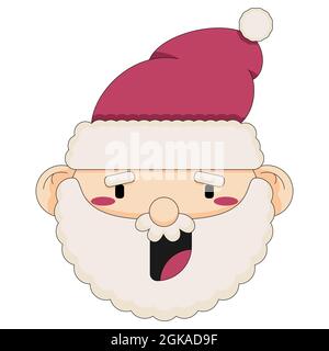 Flat style icon of Christmas stuff for cozy celebrate at home isolated on a white background Stock Vector