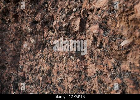 Close-up of rock wall of the mountain in the desert Stock Photo