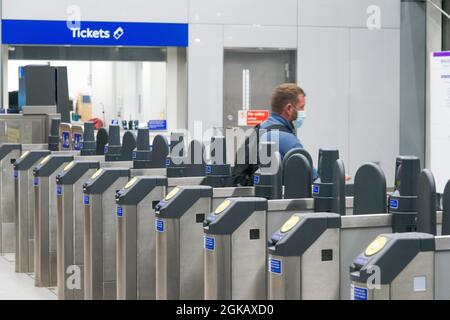 Hayes and Harlington new TFL Rail train station Stock Photo