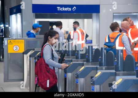 Hayes and Harlington new TFL Rail train station Stock Photo