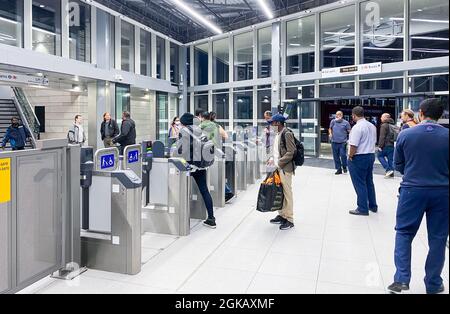 Hayes and Harlington new TFL Rail train station Stock Photo