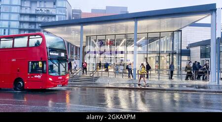 Hayes and Harlington new TFL Rail train station Stock Photo