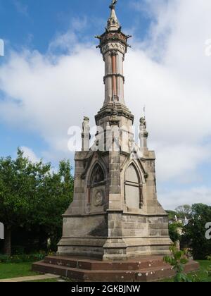 Memorial of Randolph Stewart 9th Earl of Galloway Newton Stewart Dumfries and Galloway Scotland Gateway to Galloway Hills Stock Photo