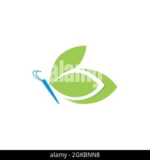 abstract eye butterfly logo icon flat concept vector graphic design Stock Vector