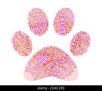 https://l450v.alamy.com/450v/2gkc2r3/cat-paw-print-with-red-rose-colored-letters-word-cloud-merry-christmas-and-happy-new-year-2gkc2r3.jpg