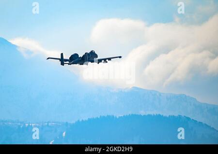 An A 10 Thunderbolt II from the 104th Fighter Squadron part of