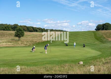 Golf Course in Jaegersborg Deer Park, Copenhagen Stock Photo
