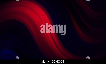 Abstract gradient flowing waves of dark colors, seamless loop. Motion. Curved colorful texture with smoothly moving light flares Stock Photo