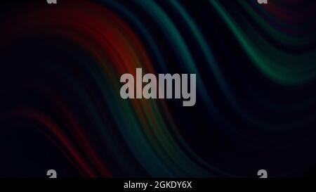 Abstract gradient flowing waves of dark colors, seamless loop. Motion. Curved colorful texture with smoothly moving light flares Stock Photo