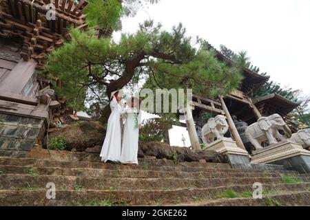 Nice Minh Thanh pagoda in Gia Lai province central Vietnam Stock Photo