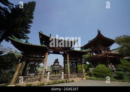 Nice Minh Thanh pagoda in Gia Lai province central Vietnam Stock Photo