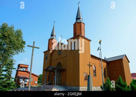 Sacred Heart of Jesus Church, Jeleniewo, Podlaskie, Poland Stock Photo