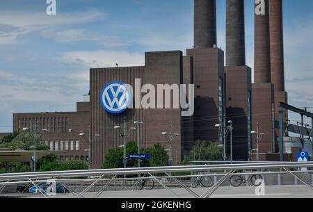 VW power plant, Wolfsburg, Lower Saxony, Germany Stock Photo