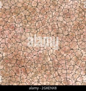 Cartoon seamless texture of color fantasy cobble stone ground pavement. Soft shaped rocks as background - illustrated seamless texture Stock Photo