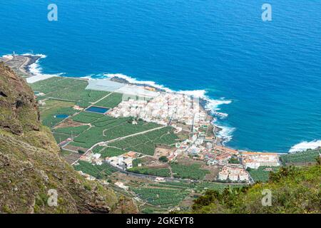 Tenerife, Spain; July 30th 2015: Panoramic view of La Caleta de Interián Stock Photo