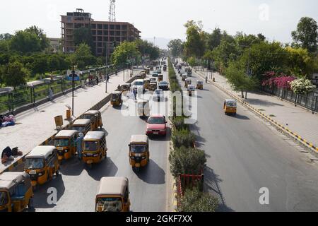 This photo was taken after the Taliban be controlled Afghanistan, the Jalalabad city. Stock Photo