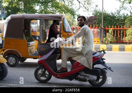 This photo was taken after the Taliban be controlled Afghanistan, the Jalalabad city. Stock Photo