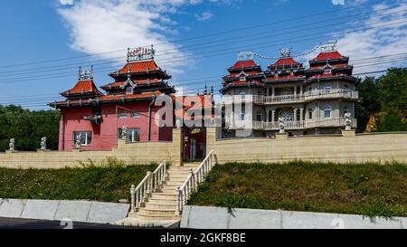 The Gypsy Palace of Hunedoara in Romania Stock Photo