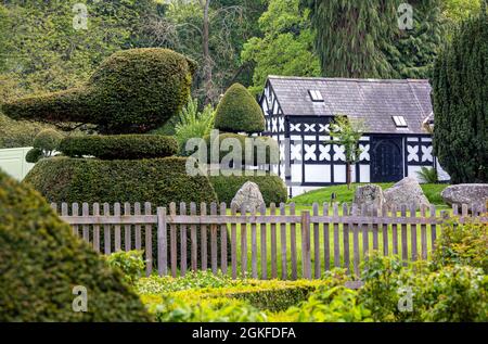 Plas Newydd is a historic house in the town of Llangollen, Denbighshire, Wales, former home  of Lady Eleanor Butler and Sarah Ponsonby. Stock Photo