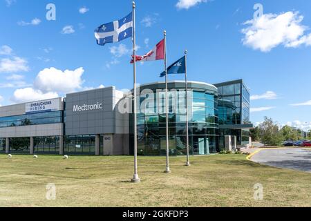 Pointe-Claire, QC, Canada - September 3, 2021: Medtronic office in Pointe-Claire, QC, Canada. Stock Photo