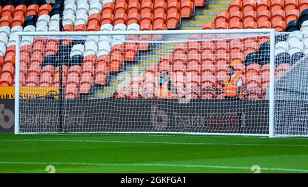 Blackpool, UK. 14th Sep, 2021. General view images inside the stadium before the Sky Bet Championship match between Blackpool and Huddersfield Town at Bloomfield Road, Blackpool, England on 14 September 2021. Photo by Sam Fielding. Credit: PRiME Media Images/Alamy Live News Stock Photo