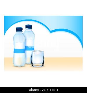 Baby Water Creative Promotional Banner Vector Stock Vector