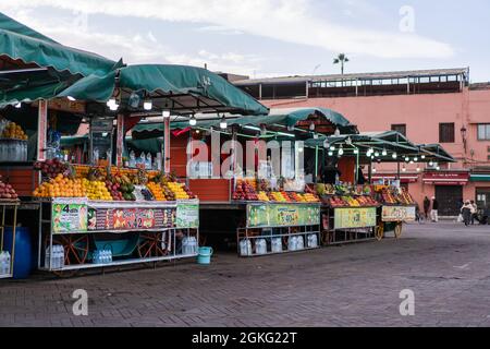 Street scene in the Marrakesh, Morocco, Africa. Stock Photo