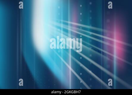 Graphical abstract illustration of light shines Stock Photo