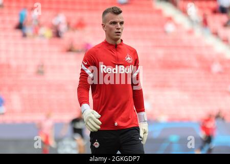 Seville, Spain, 14/09/2021, Philipp Kohn of RB Salzburg  during the UEFA Champions League Group G stage match between Sevilla FC and RB Salzburg at Ramon Sanchez Pizjuan in Seville, Spain. . Stock Photo