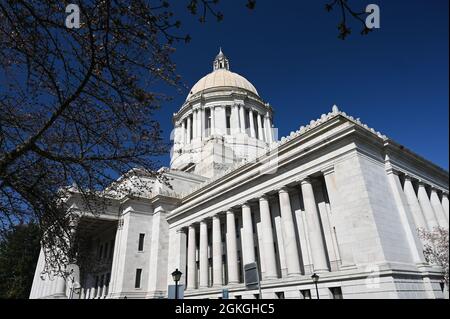 WASHINGTON STATE CAPITOL IN OLYMPIA, WASHINGTON Stock Photo