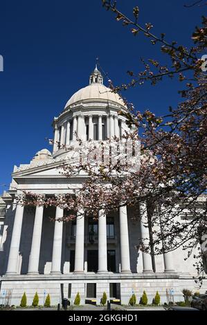 WASHINGTON STATE CAPITOL IN OLYMPIA, WASHINGTON Stock Photo