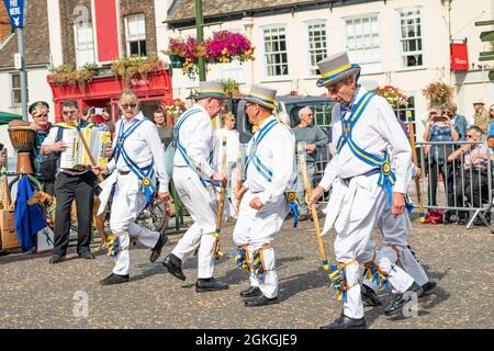 Traditional Morris dancers putting on a demonstration at the annual Heritage weekend Stock Photo