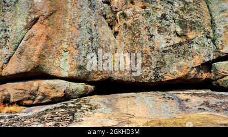 Backdrop texture photo of molded mountain rocks. Stock Photo
