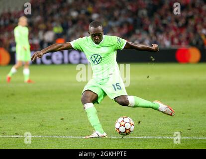 Lille, France, September 14, 2021, Jerome Roussillon of Wolfsburg during the UEFA Champions League, Group Stage, Group G football match between Lille OSC (LOSC) and VfL Wolfsburg on September 14, 2021 at Stade Pierre Mauroy in Villeneuve-d?Ascq near Lille, France - Photo Jean Catuffe / DPPI Stock Photo