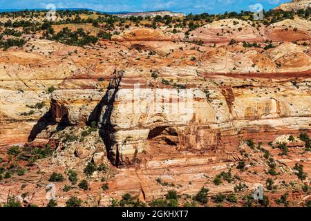 View of The Grand Staircase of Escalante national monument, nmear Escalante Utah Stock Photo