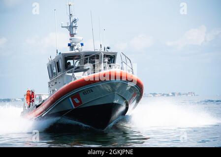 A 45-foot Response Boat-Medium crew from Coast Guard Station Manasquan ...