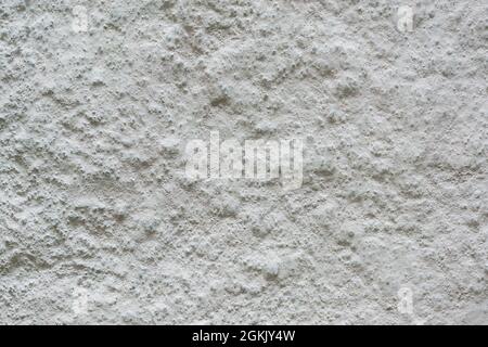 white plastered concrete wall background, textured rough surface for graphic designing, with copy space Stock Photo