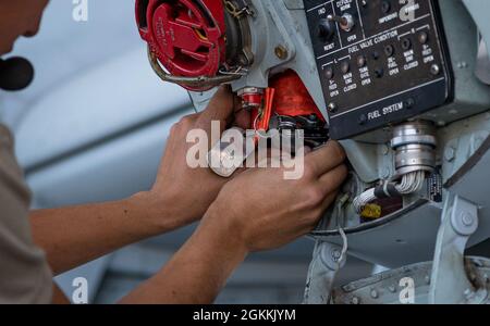 A U.s. Airman Assigned To The 757th Aircraft Maintenance Squadron 