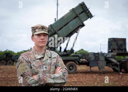 Meet Staff Sgt. Melissa Brandt, a Patriot launching station enhanced operator sergeant assigned to 5th Battalion, 7th Air Defense Artillery. Brandt and her unit are currently deployed to Croatia in support of DEFENDER-Europe 21. She and her Soldiers were responsible for the movement and set up of the Patriot Missile System at a Croatian air base shortly after arrival to the country. “We pack up our launchers, move them and place them. We also focus on missile reload,” Brandt said of her team. “Without us, there would be no [Patriot] firing.”    Brandt enlisted in the Army about 10 years ago. “ Stock Photo