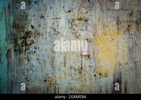 Abstract old rusty cracked metal background texture Stock Photo