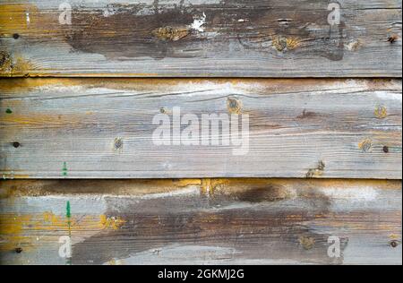 Surface of old wood painted plank as background Stock Photo