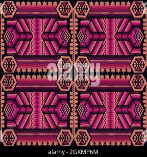 Ornament, mosaic, ethnic, folk pattern. It is made in bright, juicy, perfectly matching colors. Stock Vector