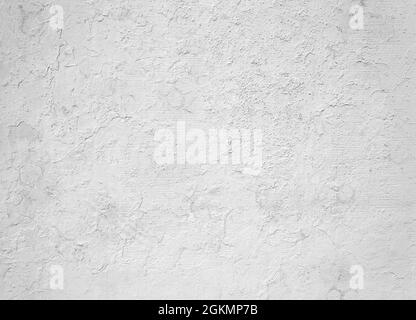 Grey white concrete dirty wall interior texture or background Stock Photo