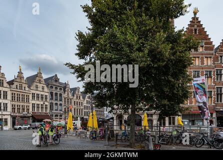 Grote Markt, Antwerp, Belgium Stock Photo