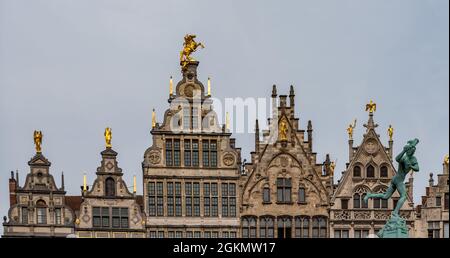 Grote Markt, Antwerp, Belgium Stock Photo