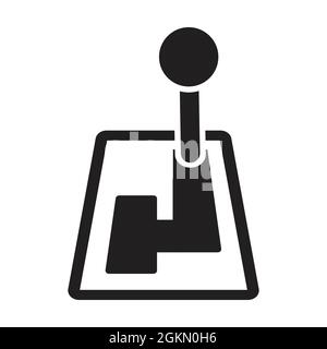 gear shifter icon vector for graphic design, logo, website, social media, mobile app, UI illustration Stock Vector