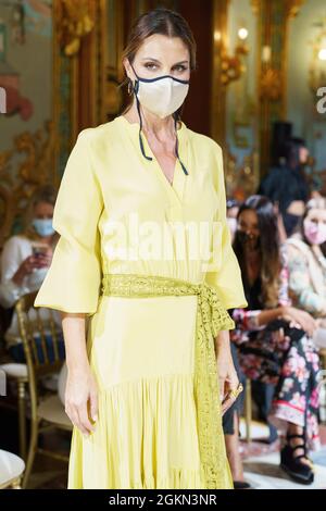 Madrid, Spain. 14th Sep, 2021. Mar Flores attends the Atelier Couture runway showcasing creations from designer De La Cierva Y Nicolas bridal collection during the Madrid Fashion Week at the Palacio de Santoña in Madrid. Credit: SOPA Images Limited/Alamy Live News Stock Photo