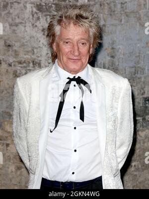 Sep 14, 2021 - London, England, UK - Rod Stewart attends  The Sun's Who Cares Wins Awards, The Roundhouse, London Stock Photo